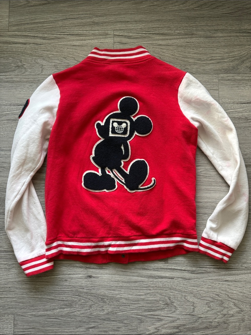Walt Disney World 71 Red & White Varsity Jacket Size L - Picture 9 of 11